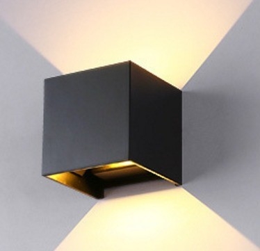 500lm Iron Aluminum 2 Face Glowing 2*3w/2*6w LED Wall Lamp Ideal for Indoor and Outdoor