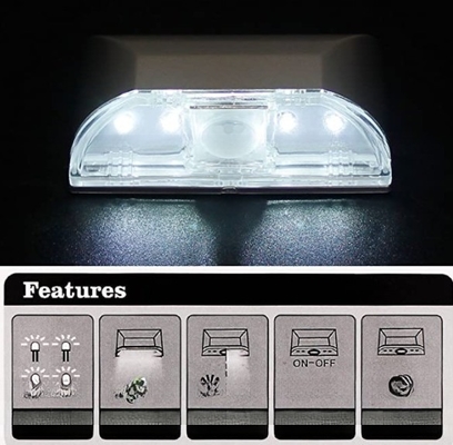 PIR Sensor LED Keyhole Battery Night Light for Motion-Activated Lighting
