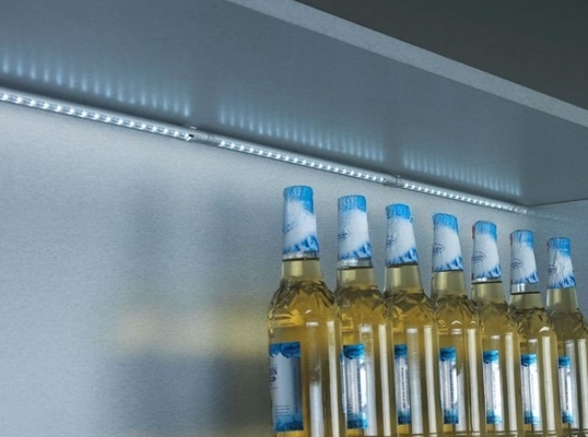 196lm LED Under Cabinet Strip Lights for Kitchen Shelf 6pcs Max Linkable 12V Aluminum