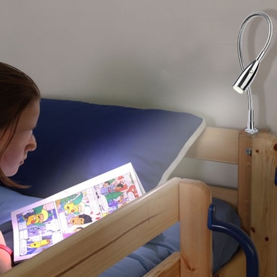 240lm LED Gooseneck Flexible Bed Headboard Reading Lights with Adjustable Brightness