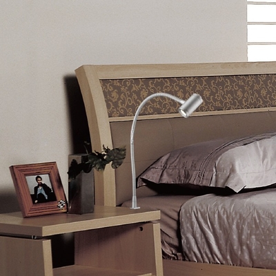 20 PCs/Ctn Silver Flexible Gooseneck LED Bed-Head Headboard Reading Lamp