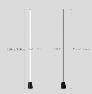 30000 Working Hours LED Floor Lamp Smart Modern Stand Design App Control 20 PCs/Ctn