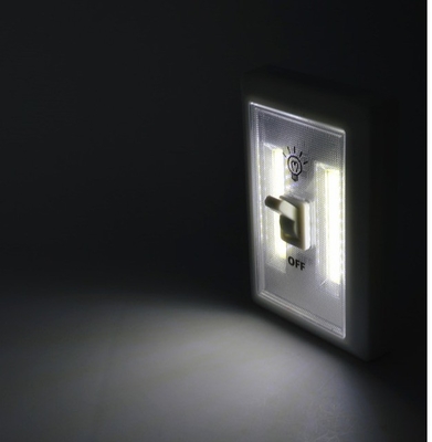 LED Cob Switch Light for Closet 4000K Color Temp Self-Stick Wire Battery Operated