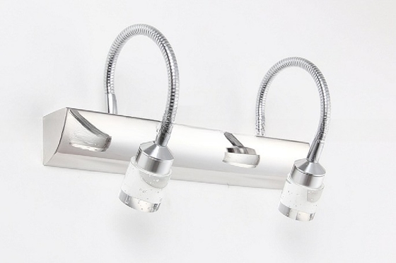 Customizable Easy Mount LED Flexible Goose Neck Bathroom Mirror Light IP 44 Wall Mount Mirror Lamp 3000k-6000k