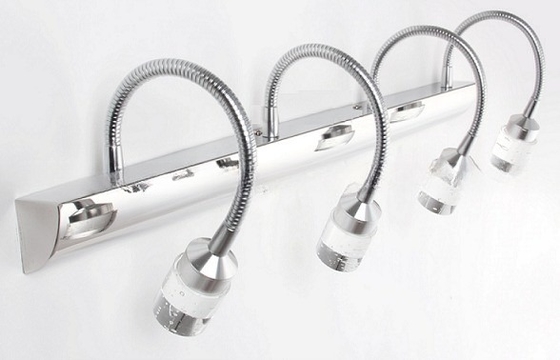 Customizable Easy Mount LED Flexible Goose Neck Bathroom Mirror Light IP 44 Wall Mount Mirror Lamp 3000k-6000k