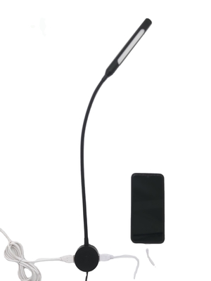 Plastic Shade 3W Hotel LED Wall Mount Reading Lamp with Touch Switch and 2 USB Chargers