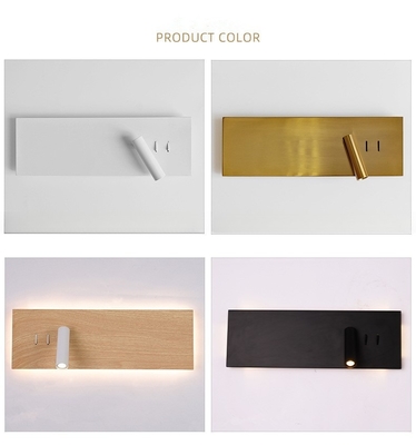 5W Backlight and Spotlight Sconce LED Bedside Dining Room Light Fixture for Off-White Interior Decor