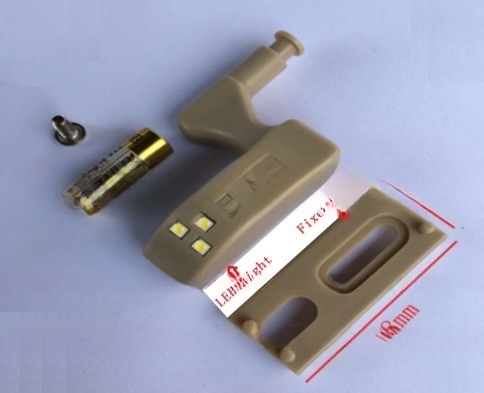 0.1kg Wardrobe Cabinet Door Control LED Hinge Lamp with 70 Ra Color Rendering Index