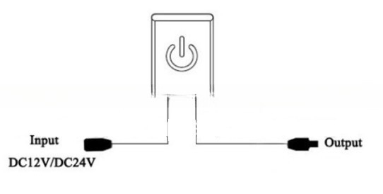 1 Switch LED Light Mirror Touch Sensor Switch WIFI Not Supported