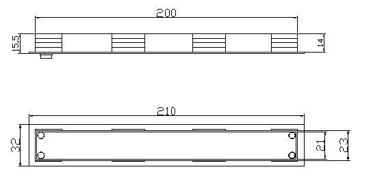 Long-lasting LED Shelf Light for Under Cabinet Working Time hours 25000 Voltage DC12V