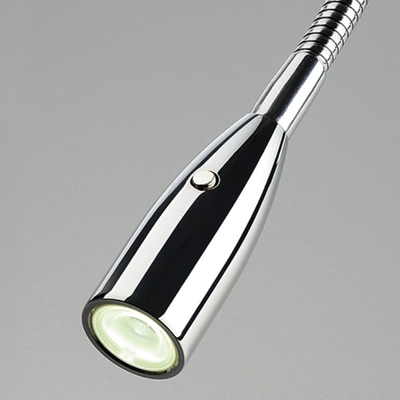 30000 Hours Lifespan Aluminum LED Reading Light for Bed with Gooseneck and Sleek Design
