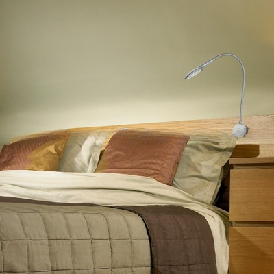 Hotel Bedside Reading Light with Aluminum Material and Flexible Gooseneck Design