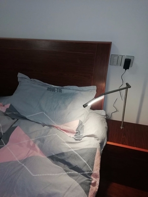 Reading Room Touch Control LED Bed Headboard Dimming Adjustable Arm Wall Reading Light Lamp Wall Mounted