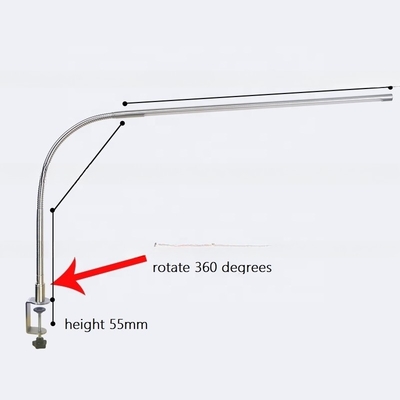 360 Degree Flexible Gooseneck Swing Arm LED Desk Lamp for Book Study and Table Clamp