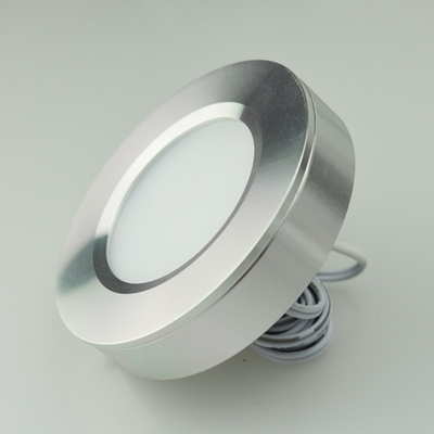 Embedded Installation 12V Puck Light LED Panel for Furniture Cabinet Kitchen Round