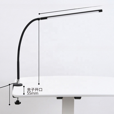 Dimmable USB Led Clip Desk Lamp for Modern Study and Reading in BLACK/NICKLE PLATING