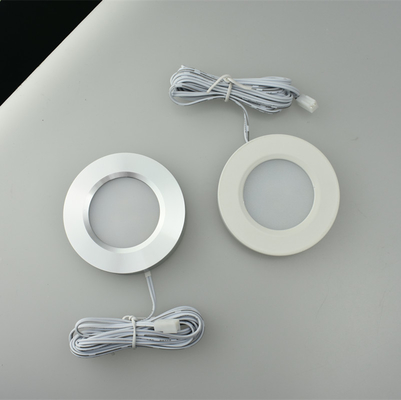 Embedded Installation 12V Puck Light LED Panel for Furniture Cabinet Kitchen Round