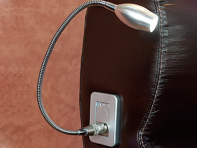 Desktop and Sofa Armrests Fixed LED Headboard Reading Light Chrome Support Dimmer Yes