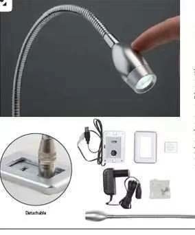 DC5V2A Input USB Flexible LED Reading Light for Bed Side Desktop and Sofa Armrests
