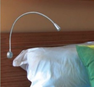 Lifespan hours 30000 Flexible Gooseneck LED Bedside Reading Lamp for Hotel and Hospital