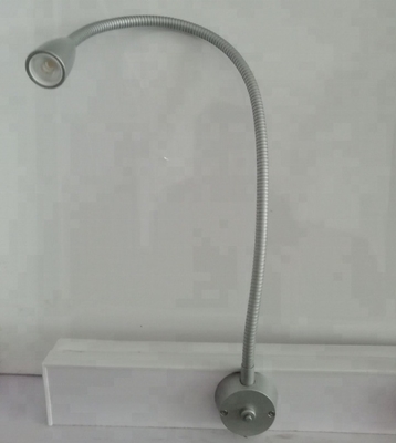 Wall Mounted 1W LED Kids Bed Reading Light with Flexible Goose Neck and Chrome Plating