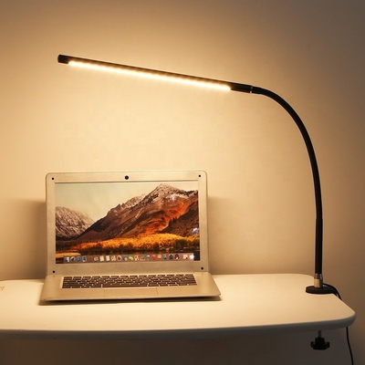 Wire Control Eye Protection LED Clip Desk Lamp with 3 Color Temperature 10 levels Dimming