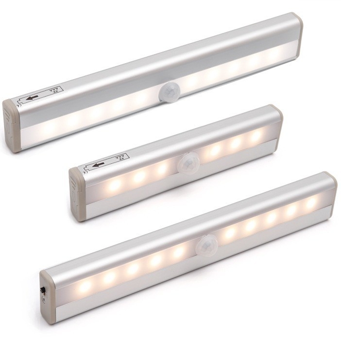 LED Night Light with PIR Motion Sensor and Lithium Battery Input Voltage Rechargeable