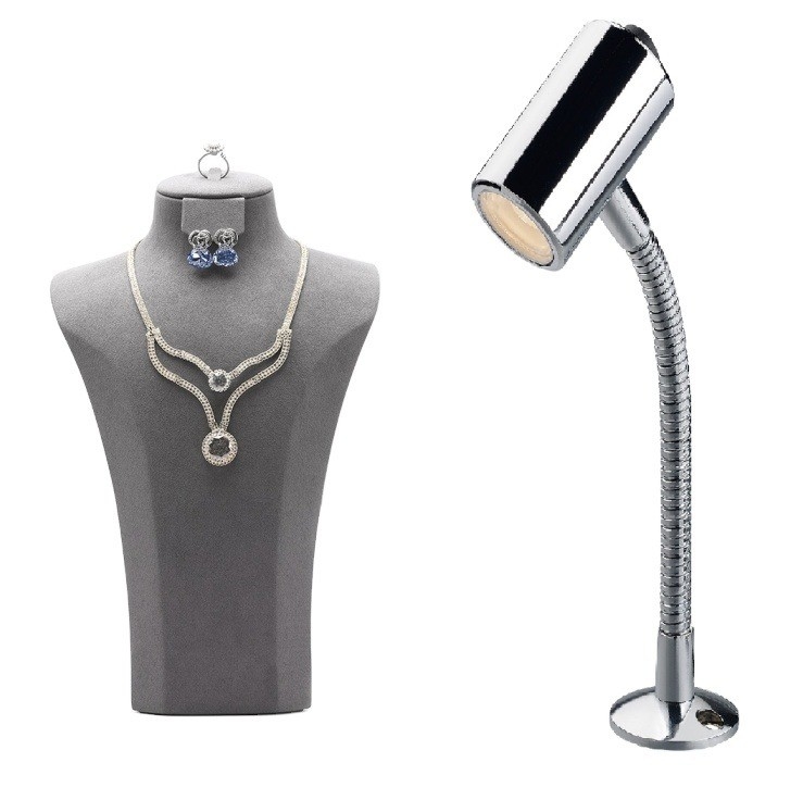 360 Degree LED Focus Light The Ultimate Lighting Solution for Jewelry Display Cabinet