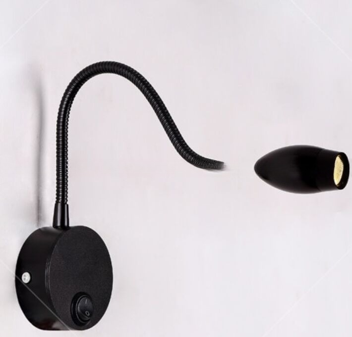 Gooseneck Reading Light Bedroom Wall Lamp for Modern Indoor Art Decoration IP65 Home