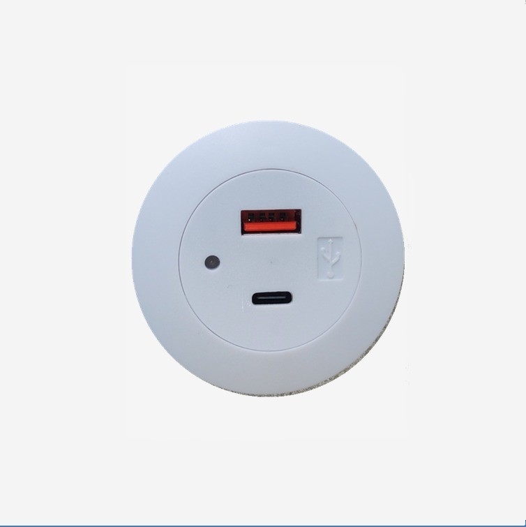 1 Ports Embedded Circular USB Type-C Socket for Charging Household Appliances 58*31MM