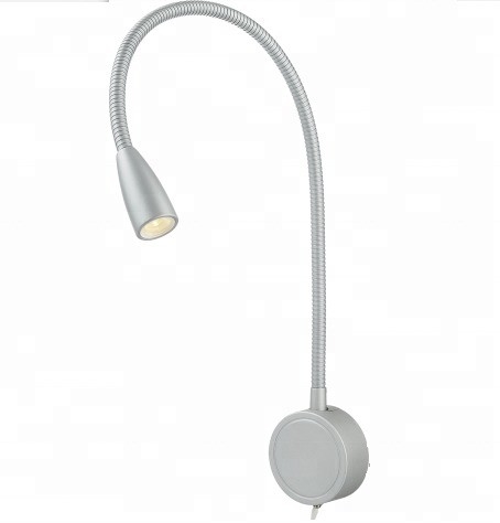 1W Flexible Wall Mounted Headboard LED Bed Light for House Wall Switched Reading Lights